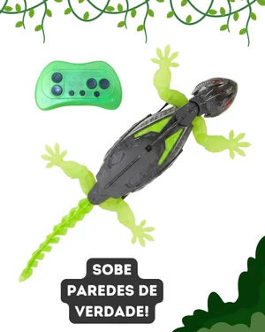 Lagarto Escalador Brinquedo Infantil Controle Remoto Led