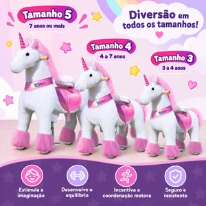 Cavalinho Ride-On Pony Adventure – Montaria Mecânica Infantil com Movimento Realista