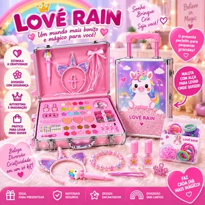 Maleta Mágica Love Rain – Kit Infantil de Beleza e Acessórios