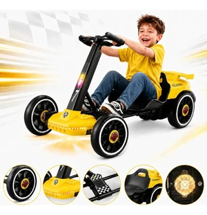 Mini Kart Elétrico Infantil 12v Música Led